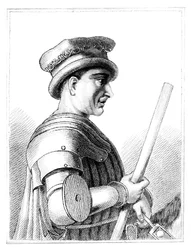 Sir John Hawkwood, mercenaire anglais en Italie au 14ème siècle, 1819