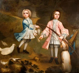 Sir Lister et Sir Charles Holte enfants, 1750