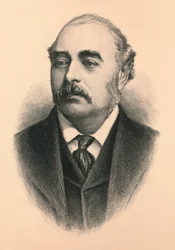 Sir Matthew White Ridley, 1er vicomte Ridley 1842-1904, homme politique conservateur britannique