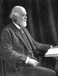 Sir Oliver Joseph Lodge 1851-1940, physicien et écrivain anglais, début du 20e siècle
