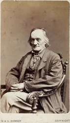 Sir Richard Owen, naturaliste et paléontologue anglais, vers 1880