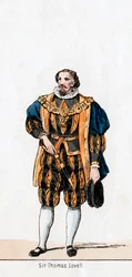 Sir Thomas Lovell, costume pour la pièce de Shakespeare, Henry VIII