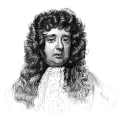 Sir William Petty, économiste, scientifique et philosophe anglais du 17ème siècle, vers 1850
