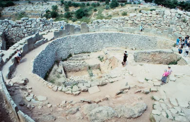 Site des fortifications mycéniennes, Grèce, vers 1600-1100 av. J.-C.