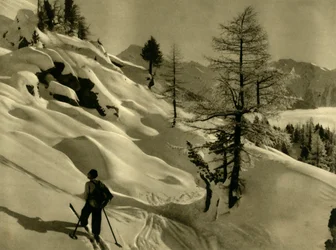 Ski à Ankogel, Autriche, vers 1935