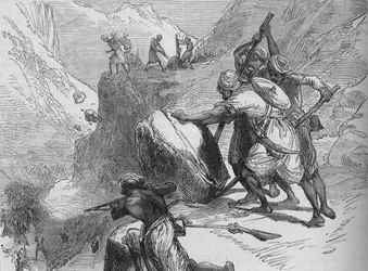 Escarmouche dans un Col de Montagne, vers 1880