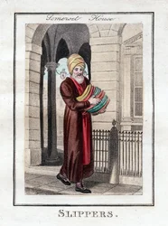 Pantoufles, Somerset House, Londres, 1805