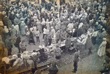 Marché de Smolensk, Moscou, URSS, années 1920
