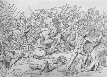 Socrate à la bataille de Potidée, 432 av. J.-C., 1908