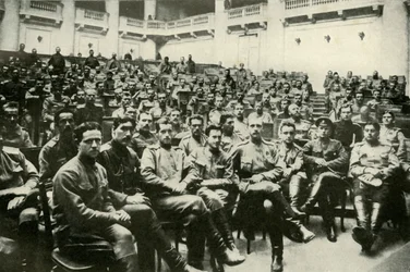 Délégués soldats des armées russes à la Douma, 1919