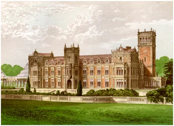 Somerleyton, Suffolk, maison du baronnet Crossley, vers 1880