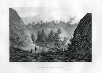 Source des chutes de Passaic, New Jersey, 1855