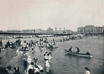 Southport - La jetée et le lac Sud, 1895
