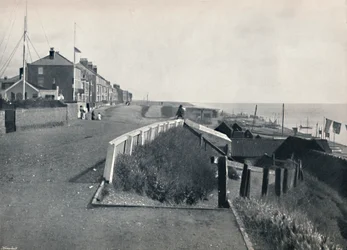 Southwold - La falaise nord, 1895