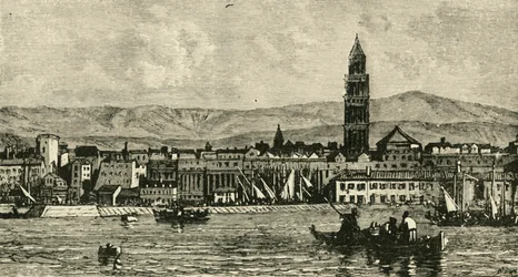 Spalatro, depuis le port, 1890