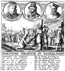 Exécution espagnole des Huguenots, vers 1565