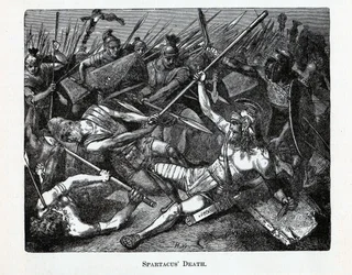 La mort de Spartacus