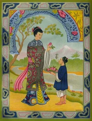 Affiche lithographique spéciale M.G. - Publicité Olive & Partington Ltd., 1910
