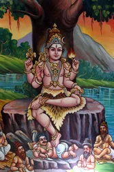 Temple hindou Sri Vadapathira Kaliamman. Shiva. Singapour