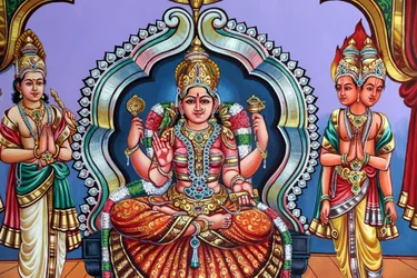 Temple hindou Sri Vadapathira Kaliamman. Déesse mère suprême. Singapour