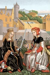 Sainte Agnès et Sainte Catherine