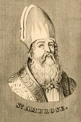 Saint Ambroise, c340-397, 1830