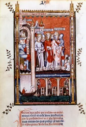 Saint Denis est montré les martyrs, 1317