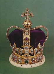 Couronne de Saint-Edouard avec laquelle le souverain est couronné, 1953