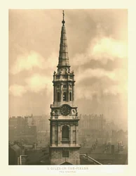 St Giles-in-the-Fields, Le Clocher, milieu-fin 19ème siècle