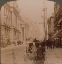 Rue Saint-Jacques, Montréal, Canada, 1900