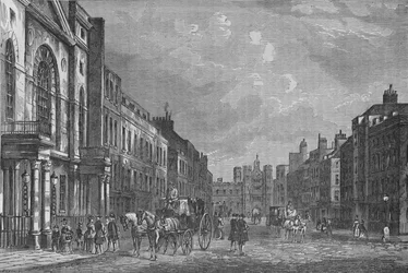 Rue St James, Westminster, Londres, en 1750