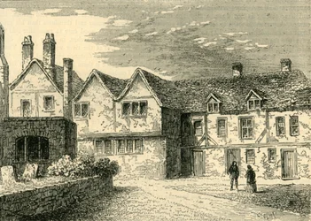 Hôpital Sainte-Catherine - Les maisons des frères en 1781, c. 1872