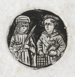 Saint Laurent et Sainte Lucie, vers 1487