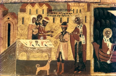 Saint Nicolas, fragment, 18ème siècle