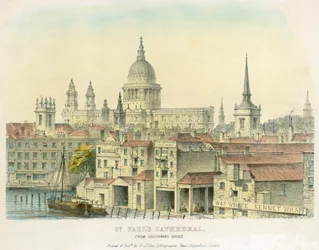 Cathédrale Saint-Paul, City de Londres, 1825