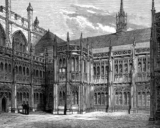 Les cloîtres de Saint-Étienne, Westminster Hall, Londres, 1900