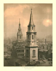 St Vedast Foster, Le Clocher, milieu-fin du 19e siècle