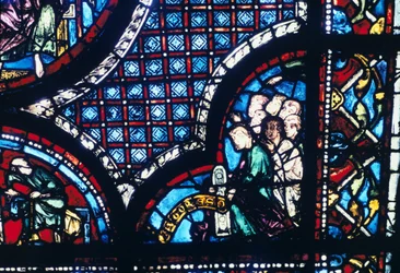Vitrail, cathédrale de Chartres, France