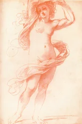 Femme nue debout, 17e siècle, 1925