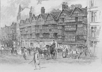 Staple Inn, Holborn Bars, Londres, vers 1910 1911