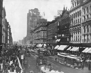 State Street, Chicago, Illinois, USA, vers 1900