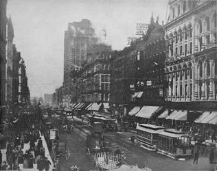 State Street, Chicago, vers 1897