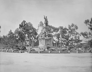 Statue de Colomb sur le Paseo, Ville de Mexico