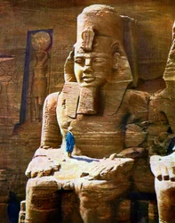 Statue de Ramsès II à Abou Simbel, Égypte, 1933-1934