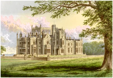 Stourton, Yorkshire, maison de Lord Stourton, vers 1880