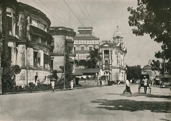 Strand Road, Rangoon. - Bureau de poste, Banque impériale de l