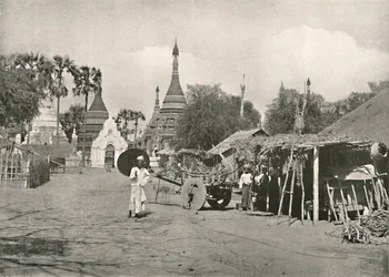 Scène de rue, Bhamo, 1900