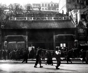Scène de rue, Hong Kong, 1900