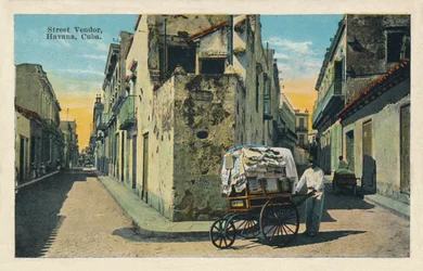 Vendeur de rue, La Havane, Cuba, 1938