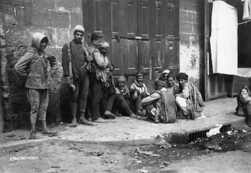 Scène de rue, Beyrouth, Liban, années 1920-1930